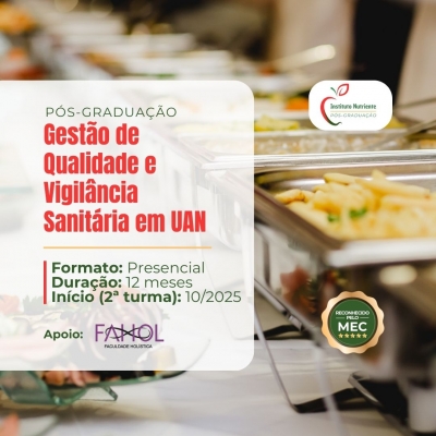 Gestão de Qualidade e Vigilância Sanitária em UAN